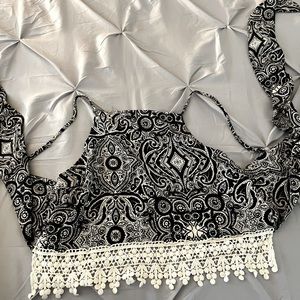 Abercrombie Open Back Tie Tank Top